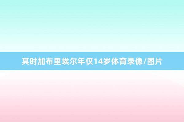 其时加布里埃尔年仅14岁体育录像/图片