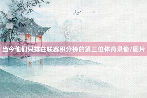 当今他们只排在联赛积分榜的第三位体育录像/图片