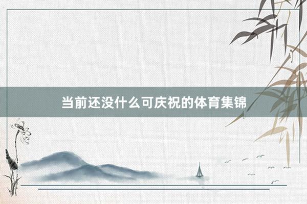 当前还没什么可庆祝的体育集锦