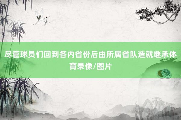尽管球员们回到各内省份后由所属省队造就继承体育录像/图片