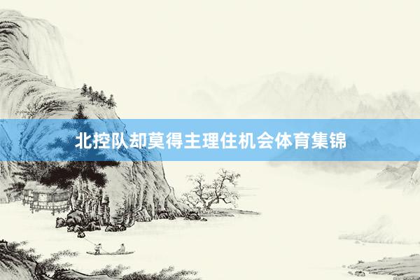 北控队却莫得主理住机会体育集锦