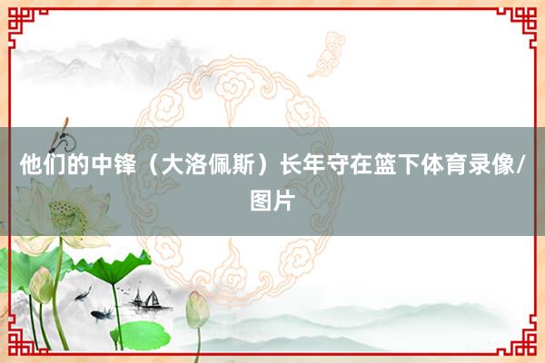 他们的中锋（大洛佩斯）长年守在篮下体育录像/图片