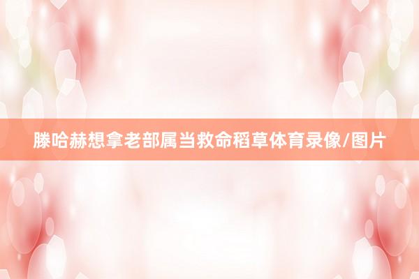 滕哈赫想拿老部属当救命稻草体育录像/图片