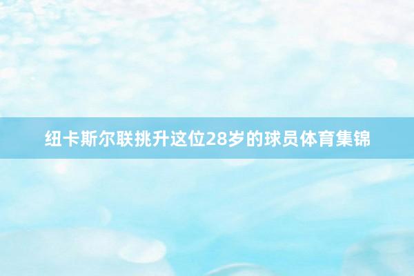 纽卡斯尔联挑升这位28岁的球员体育集锦
