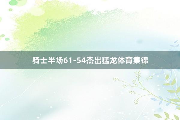 骑士半场61-54杰出猛龙体育集锦