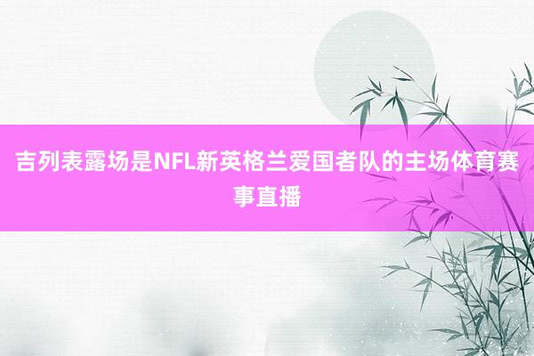 吉列表露场是NFL新英格兰爱国者队的主场体育赛事直播